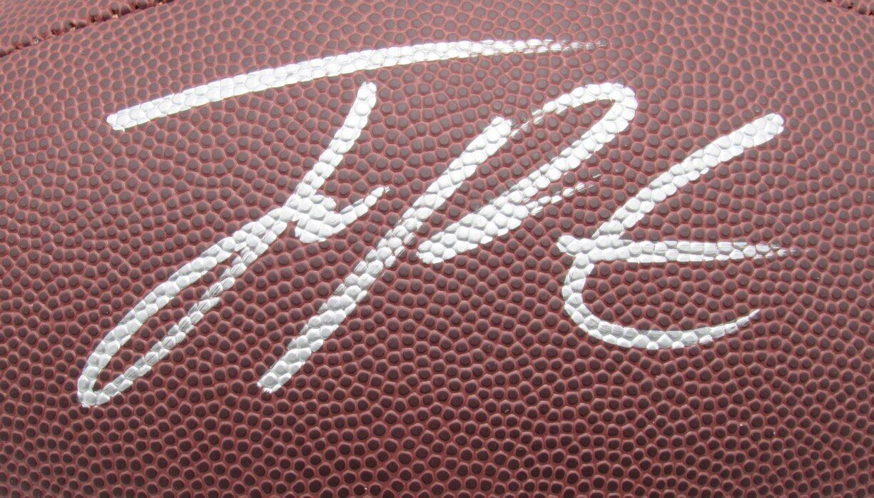 Joey Porter Jr. Autographed Brown  "The Duke" Football Steelers PSA/DNA 177461