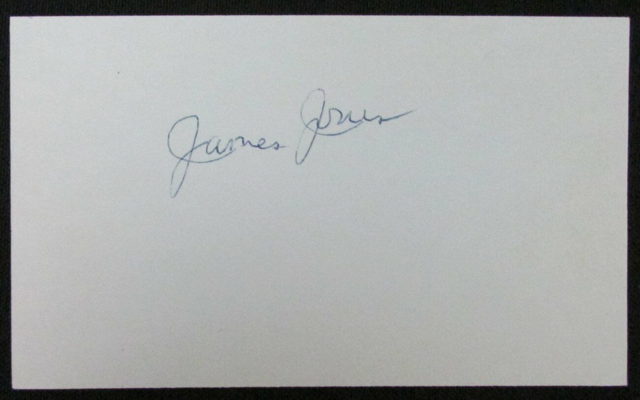 Jimmy Jones ABA Legend Vintage Signed/Autographed 3x5 Index Card 151124