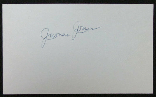 Jimmy Jones ABA Legend Vintage Signed/Autographed 3x5 Index Card 151124