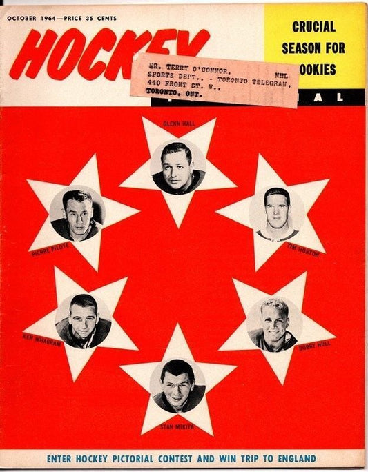 Hockey Pictorial Magazine October 1964 Mikita, Hull, Pilote 129704