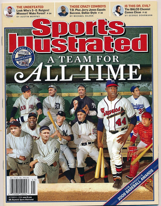 October 6, 2006 A Team For All Time Sports Illustrated NO LABEL Newsstand