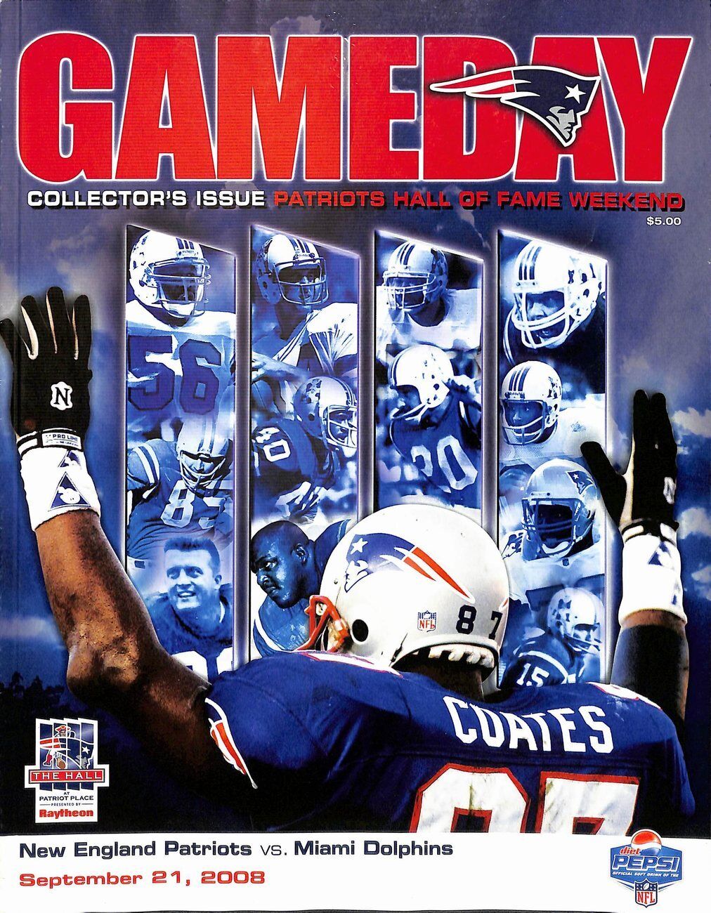 2008 10/21 Patriots vs. Dolphins Football NFL Game Program Matt Cassel 179007