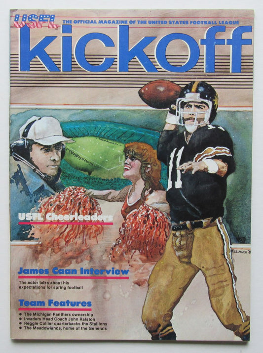 1983 USFL 1st  Season Oakland Invaders  vs. Boston Breakers Game Program 181324