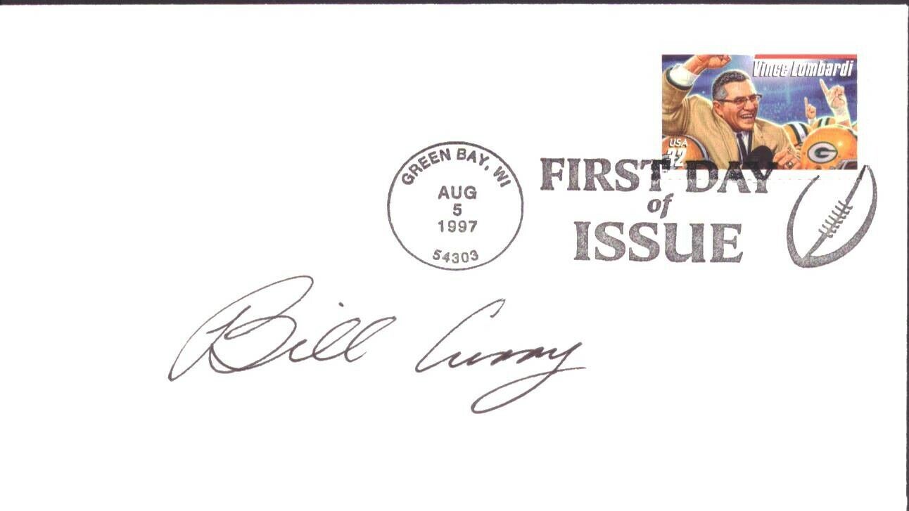 Bill Curry Signed 1997 FDC First Day Cover Green Bay Packers 151517