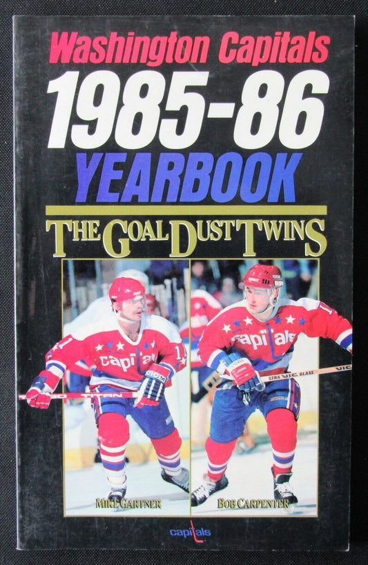 1985-86 Washington Capitals Hockey Yearbook Mike Gartner/Bob Carpenter 176295