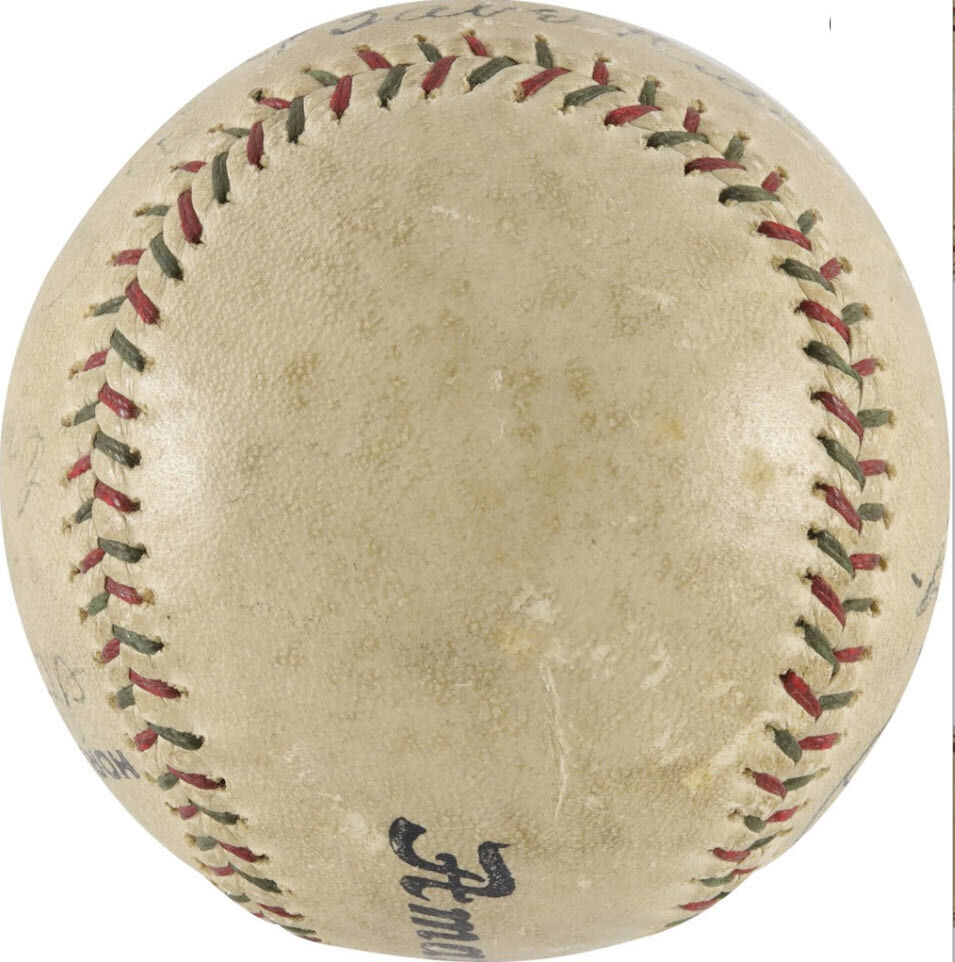 1929 Babe Ruth & Lou Gehrig Multi Signed Baseball JSA 170320