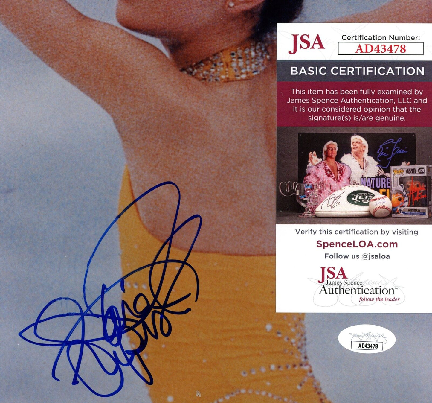 Tara Lipinski Autographed 8x10 Photo Olympic USA Figure Skating JSA