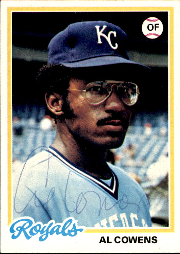 Al Cowens Autographed 1978 TOPPS Card #46 Kansas City Royals 183002