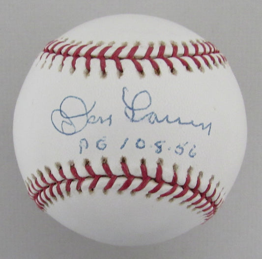 Don Larsen Signed/Inscribed OML Baseball New York Yankees MLB Holo 192155