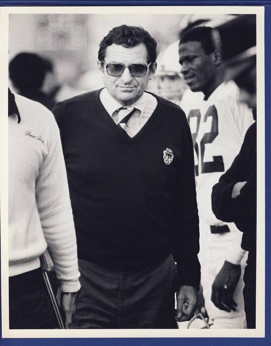 Joe Paterno/Kenny Jackson Penn State 1983 wire 8x10photo 119763