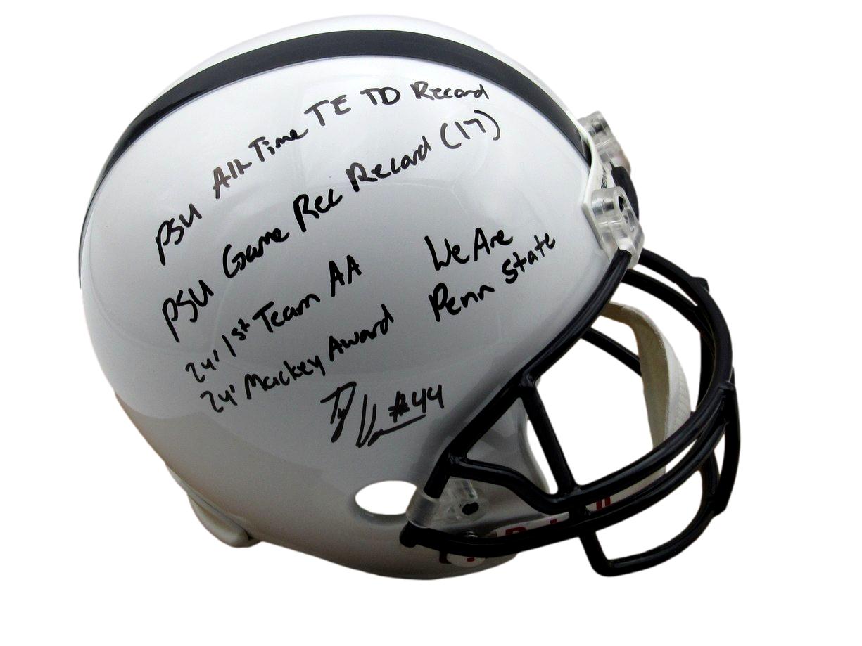 Tyler Warren Signed/Inscr PSU Full Size Speed Replica Football Helmet JSA 193105