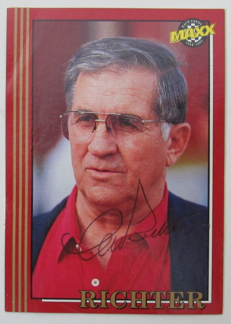 Les Richter Los Angeles Rams Pro Football HOF Signed/Auto Trading Card 150699