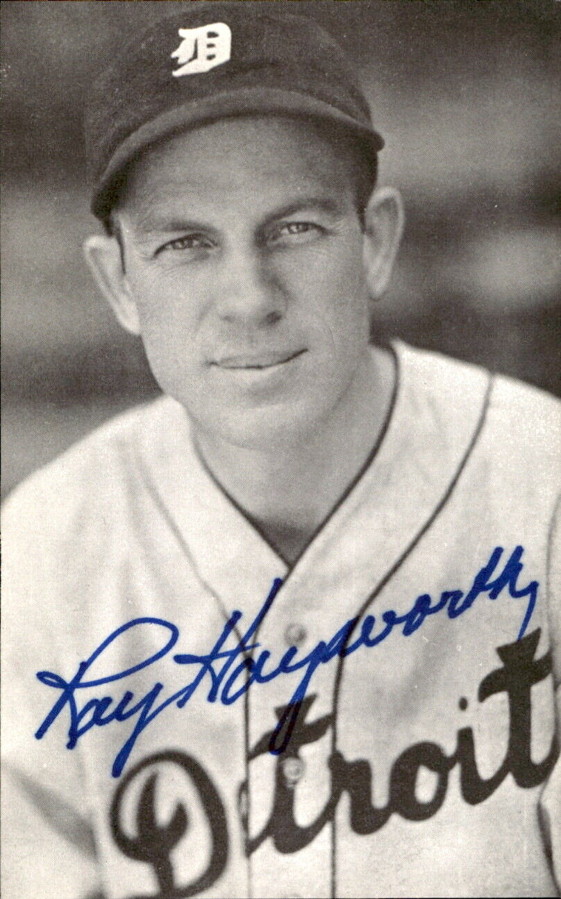 Ray Hayworth Tigers d. 2002 Signed/Autographed 3x5  Photo 178446