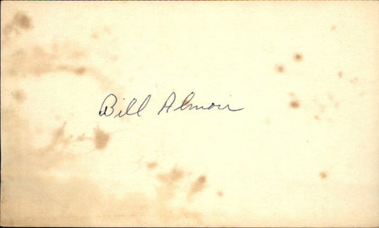 Bill Almon San Diego Padres  Signed/Autographed 3x5 Index Card 162595