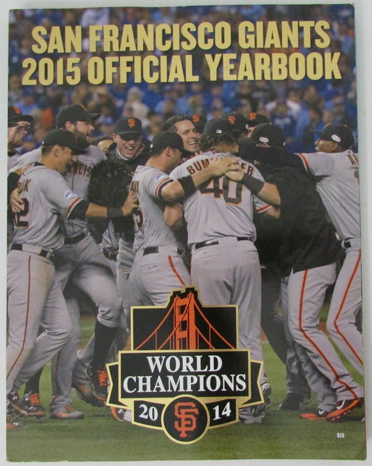 2015 San Francisco Giants Yearbook 2014 World Champions 155910