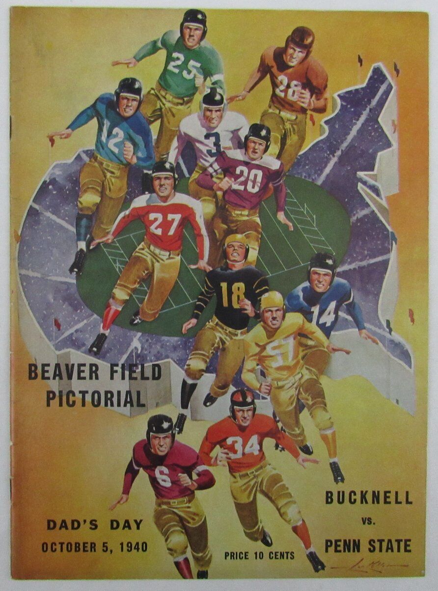 1940 Penn State Nittany Lions vs Bucknell College Football Program 137532