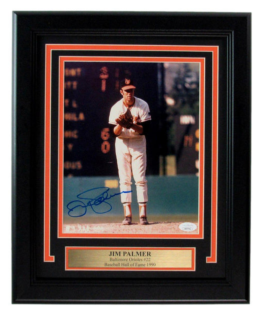 Jim Palmer HOF Signed/Autographed 8x10 Photo Baltimore Orioles Framed JSA 190846