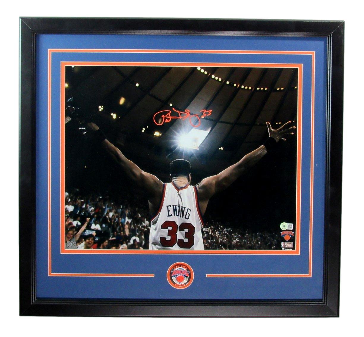 Patrick Ewing HOF Signed/Auto 16x20 Photo New York Knicks Framed Beckett 188788