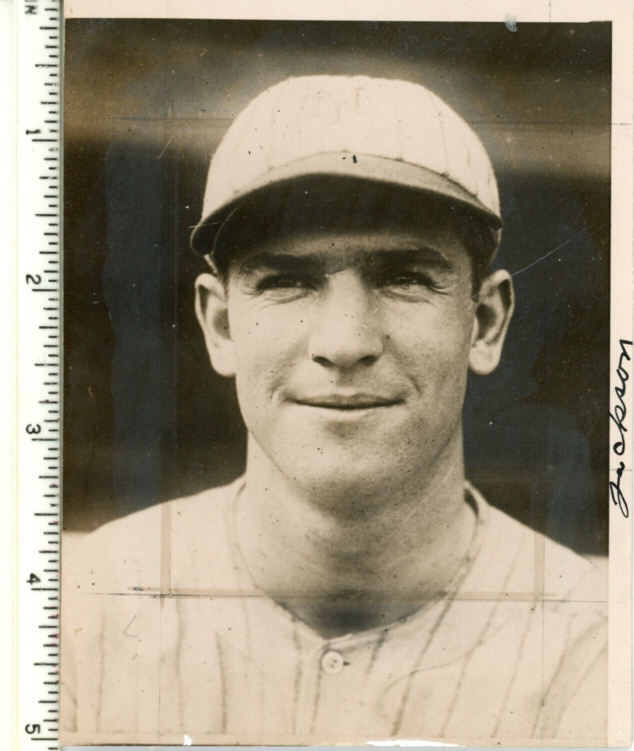 Travis Jackson 4x5 B/W 1924 Press Wire Photo New York Giants