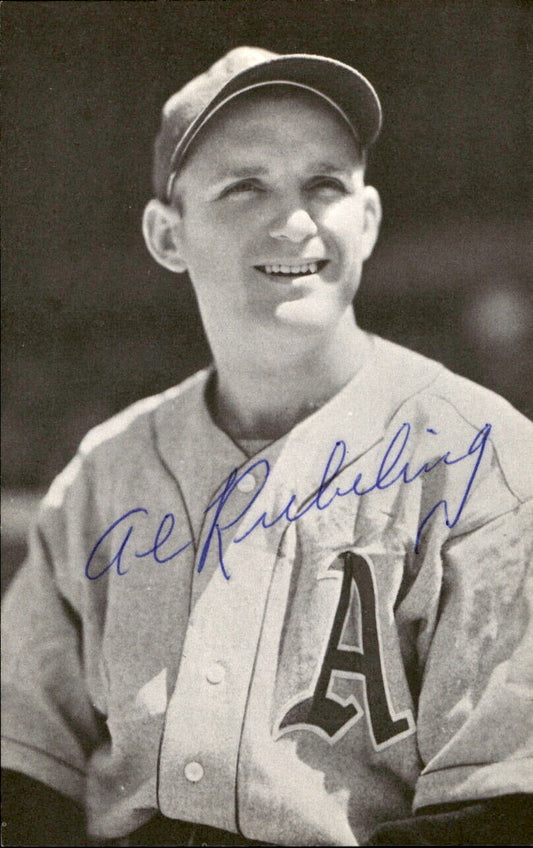 Al Rubeung Athletics d. 1988 Signed/Autographed 3x5  Photo 178761