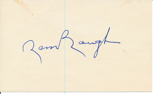 Sammy Baugh HOF Washington Redskins Signed/Autographed 3x5 Index Card 163927