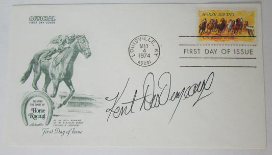 Kent Desormeaux Jockey US Racing HOF Signed FDC First Day Cover/Envelope 146676