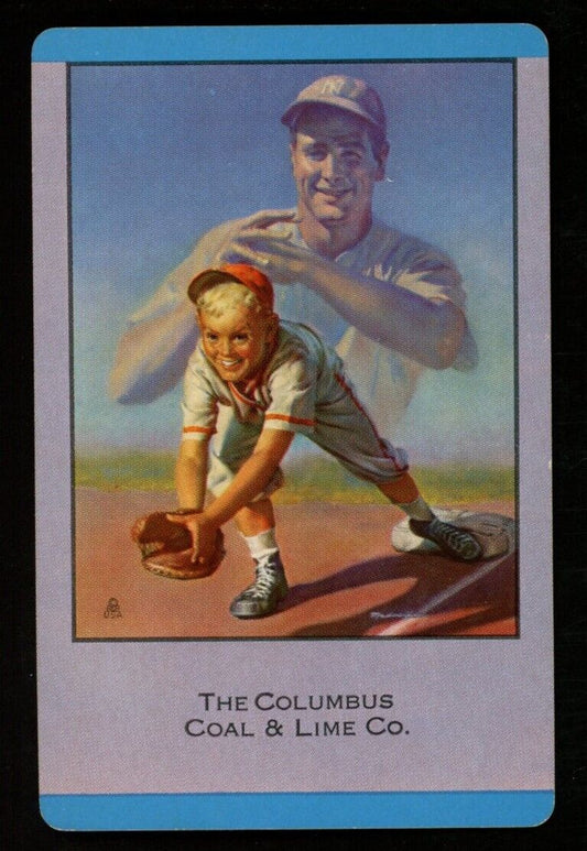 Brown Bigelow 1953 LOU GEHRIG YANKEES HOF Playing Card King of Clubs