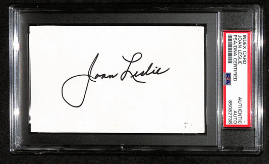 Joan Leslie Signed 3x5 Index Card "High Sierra" PSA/DNA 183922