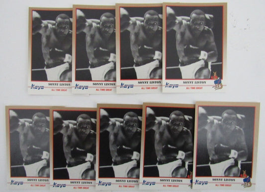 Lot of 9 Sonny Liston Boxer 1991 Kayo Trading Cards #073 158123