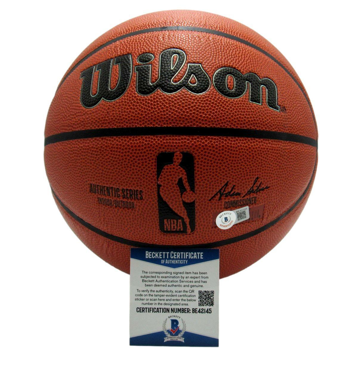 Shawn Kemp Seattle Supersonics Signed/Auto Wilson NBA Basketball Beckett 167285