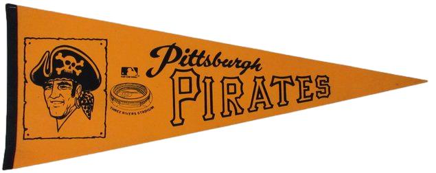 Vintage Pittsburgh Pirates / Three Rivers Stadium MLB 12"X30" Pennant 189938