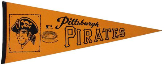 Vintage Pittsburgh Pirates / Three Rivers Stadium MLB 12"X30" Pennant 189938