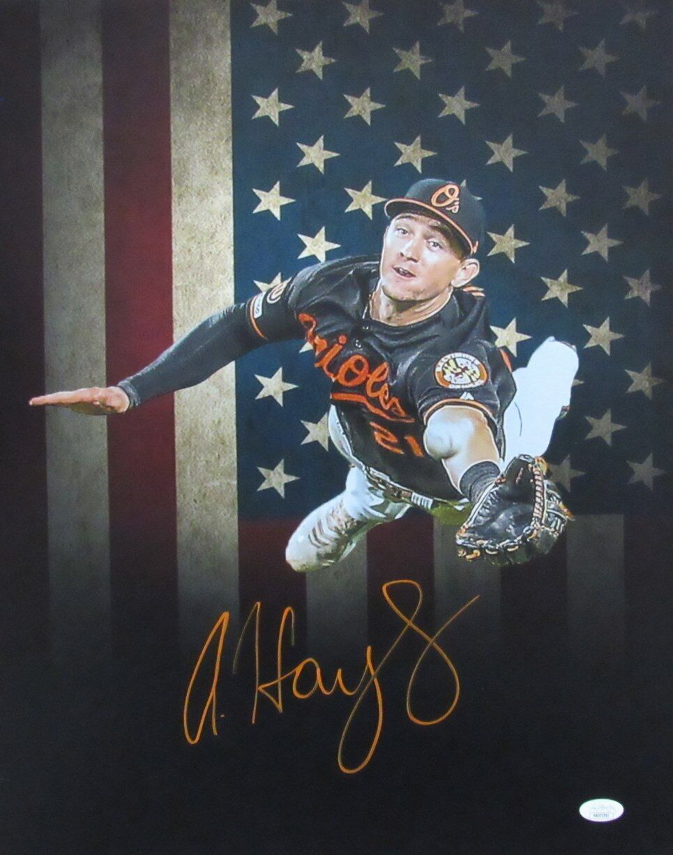 Austin Hays Autographed 16x20 Photo Baltimore Orioles JSA