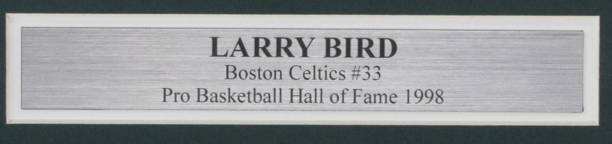 Larry Bird HOF Signed/Auto 8x10 Photo Boston Celtics Framed JSA 189448