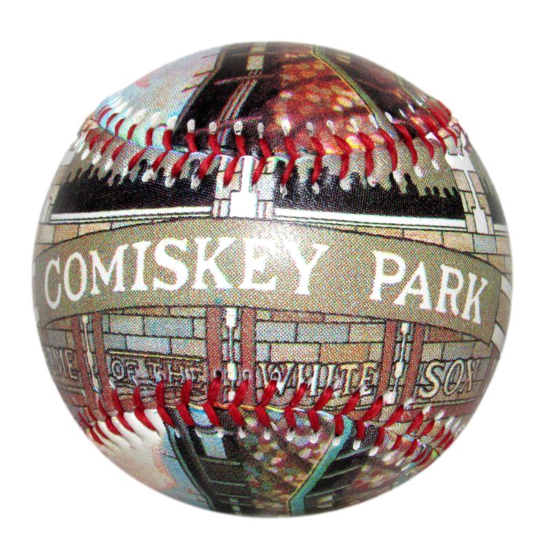 Chicago White Sox Comiskey Park Unforgettaball Artwork Baseball