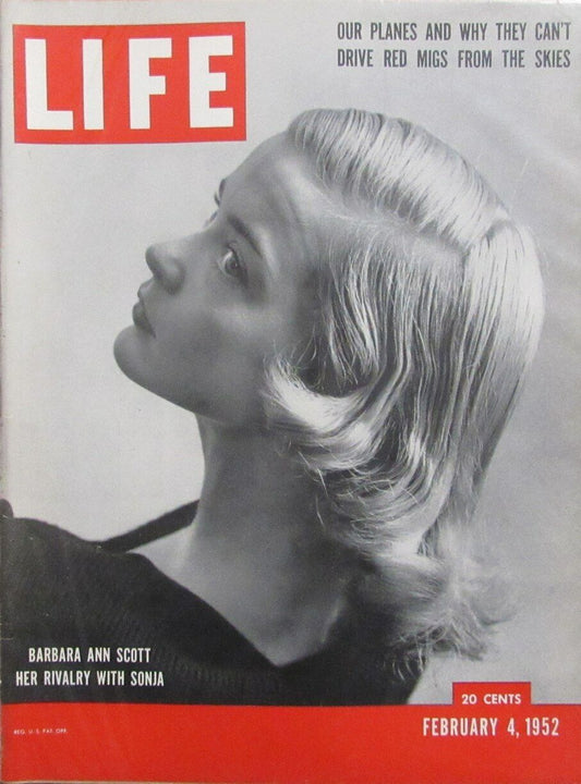 Vintage LIFE Magazine February 4, 1952  Barbara Ann Scott US War Planes 164610