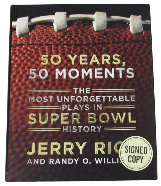 Jerry Rice Signed/Autographed Book "50 Years, 50 Moments" 49ers JSA 191010