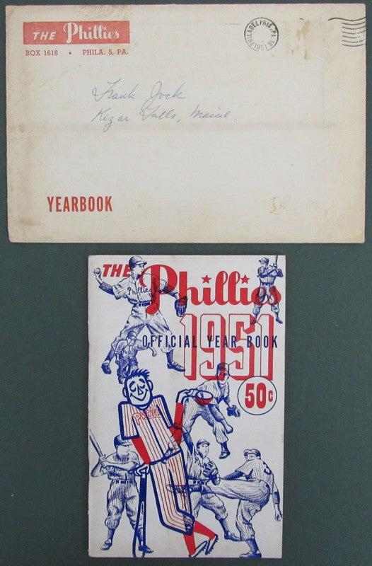 1951 Philadelphia Phillies Year Book/Media Guide with Mailing Envelope 188426
