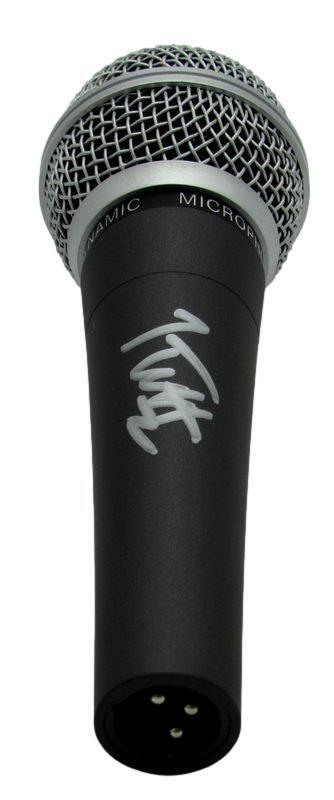 Joe Elliot Autographed Microphone Def Leppard JSA