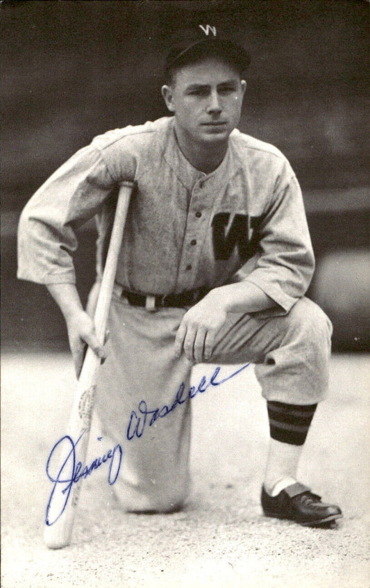 Jimmy Wasdell Senators d. 1983 Signed/Autographed 3x5  Photo 179306