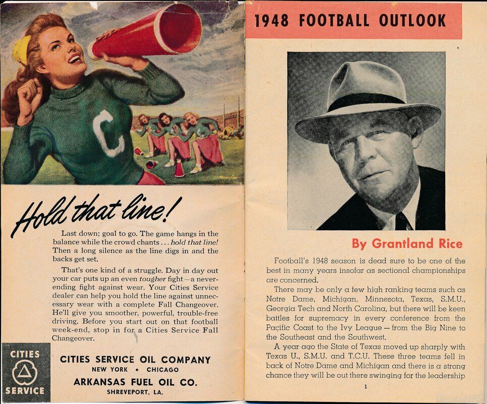 1948 Grantland Rice's College Football Guide Booklet 142097