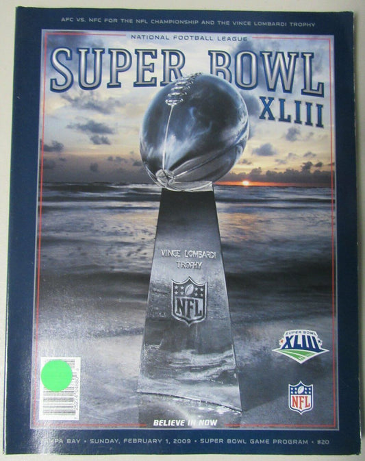 Super Bowl XLIII Official Program 2009 Pittsburgh Steelers vs. Cardinals 153417