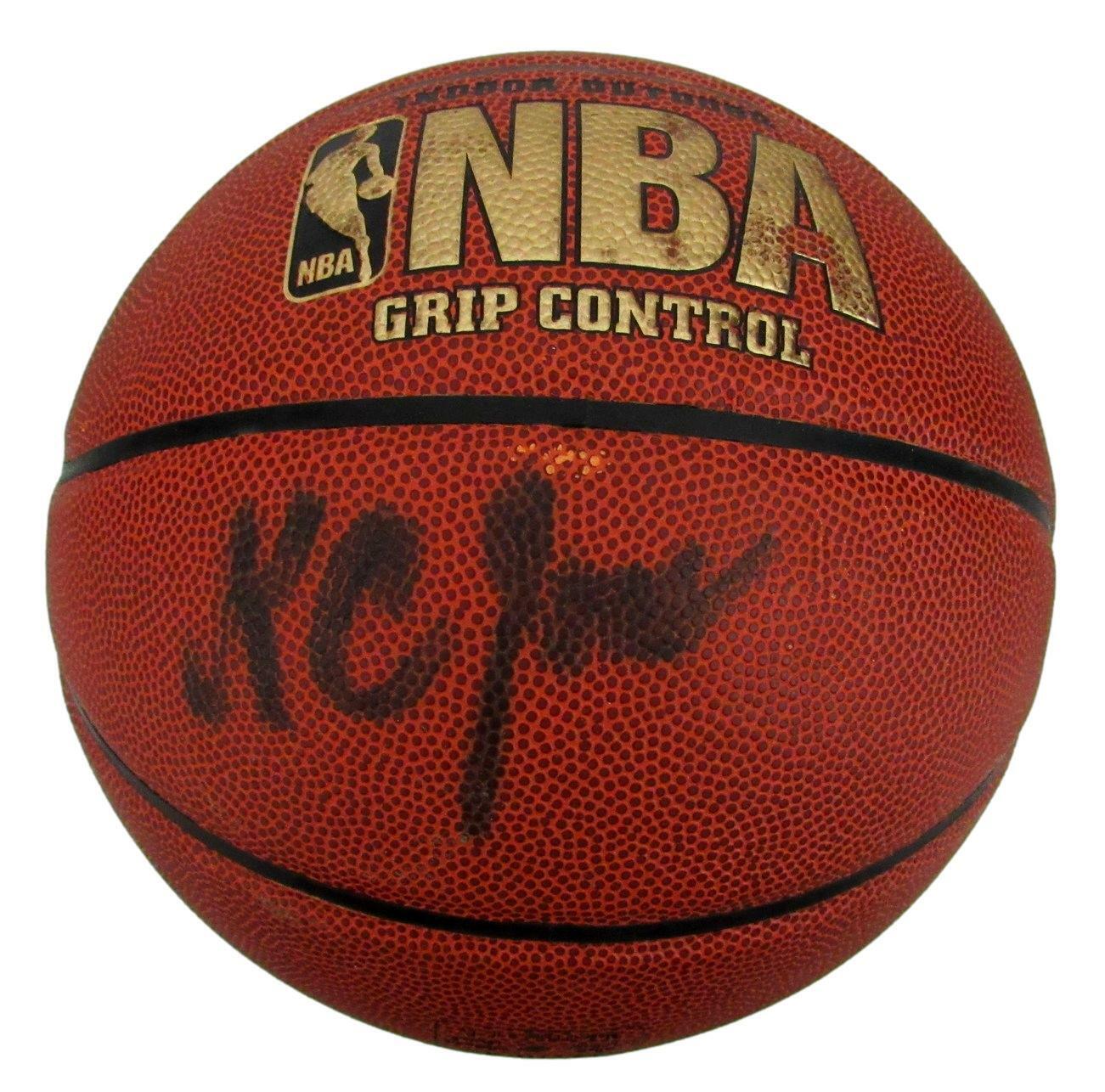 K.C. Jones HOF Celtics Signed Spalding NBA Basketball JSA 159604