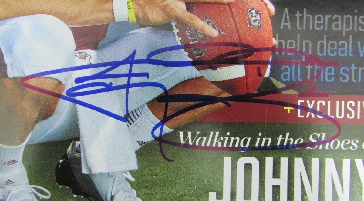 Johnny Manziel Texas A&M Signed Sports Illustrated Magazine 8/5/13 No Label JSA