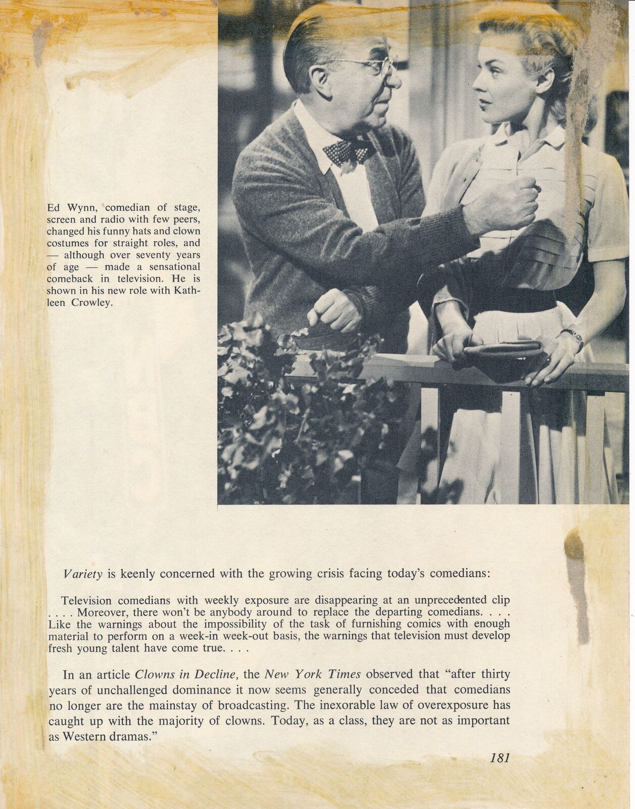Groucho Marx Autographed/Inscr Vintage Magazine 7.5x9.75 Photo Actor JSA 179936
