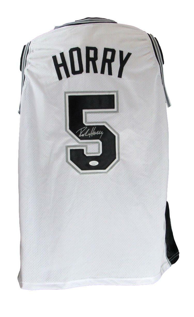 Robert Horry Signed/Autographed Spurs Custom Basketball Jersey JSA 166363