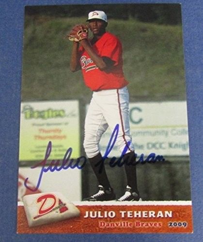 Julio Teheran Braves Signed/Autographed Grandstand Baseball Card #27