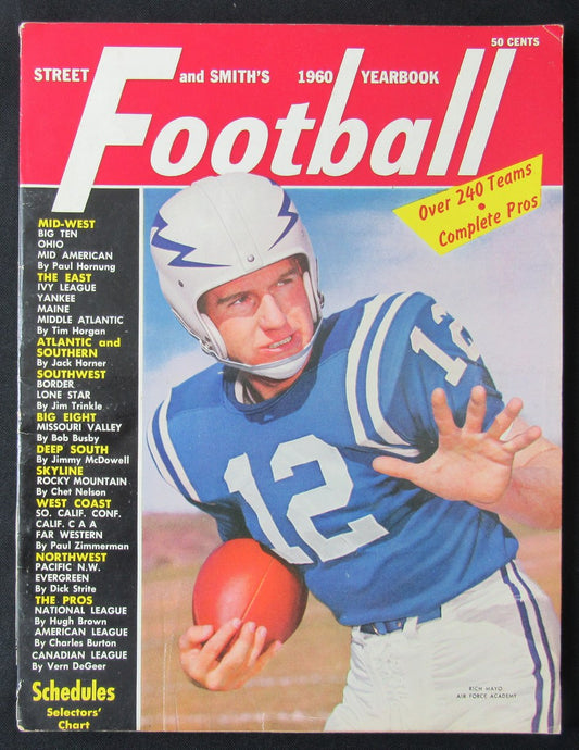 Street & Smith's 1960 Football Yearbook Magazine Rich Mayo Air Force 190395