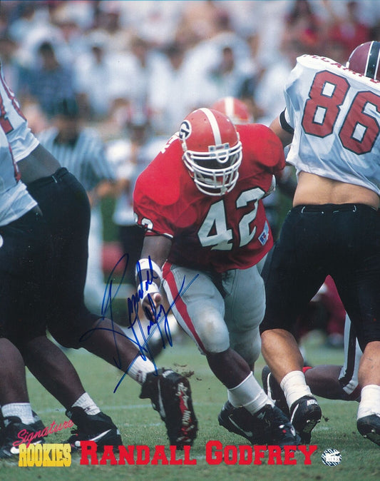 Randall Godfrey Autographed Signature Rookies 8x10 Photo University of Georgia