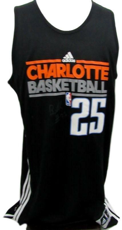 Al Jefferson Autographed 2013-14 Charlotte Bobcats Used Practice Jersey 129983